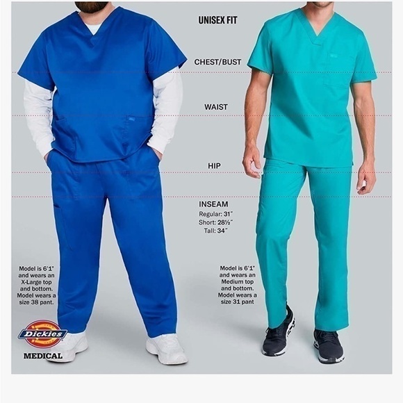 𝅺dickies Unisex Khaki Scrub Pants 4XL NWT - Picture 4 of 6